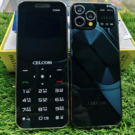 Celcom C2402 Ultra Button Mobile 4 Sim 2500 mAh Battery (Black)