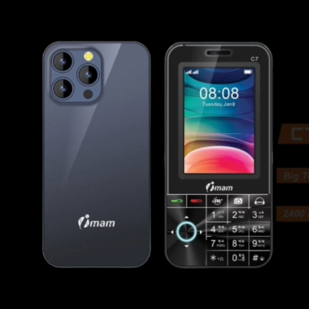 Imam C7 VISTA Luxury Button Phone 3.36 Display (Blue)