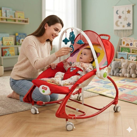 4-in-1 Multi-Functional Baby Rocker & Toddler Chair