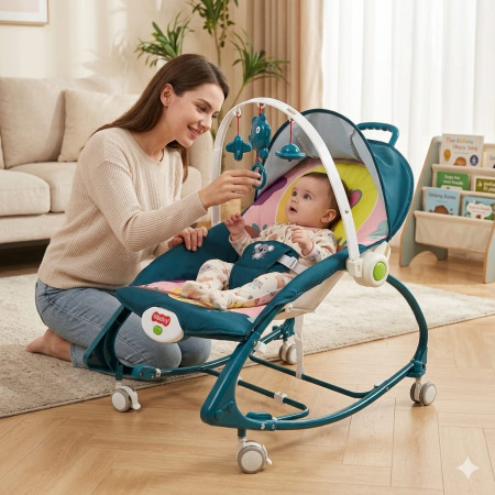 4-in-1 Multi-Functional Baby Rocker & Toddler Chair