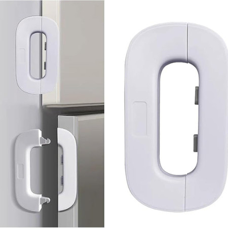 2 pes French Door Refrigerator Child Safety Lock
